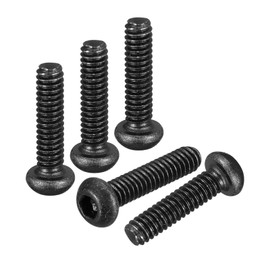 DTGN M2-0.4x8mm Button Head Socket Cap Screws - 100Pack - Good for Road Bicycle, Mountain Bike, Auto, Motorcycle - Carbon Steel Black Oxide - Hex Drive Fasteners