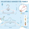 Eunhdet 50 Pack Kids Hangers for Nursery Closet, Adjustable Non-Slip