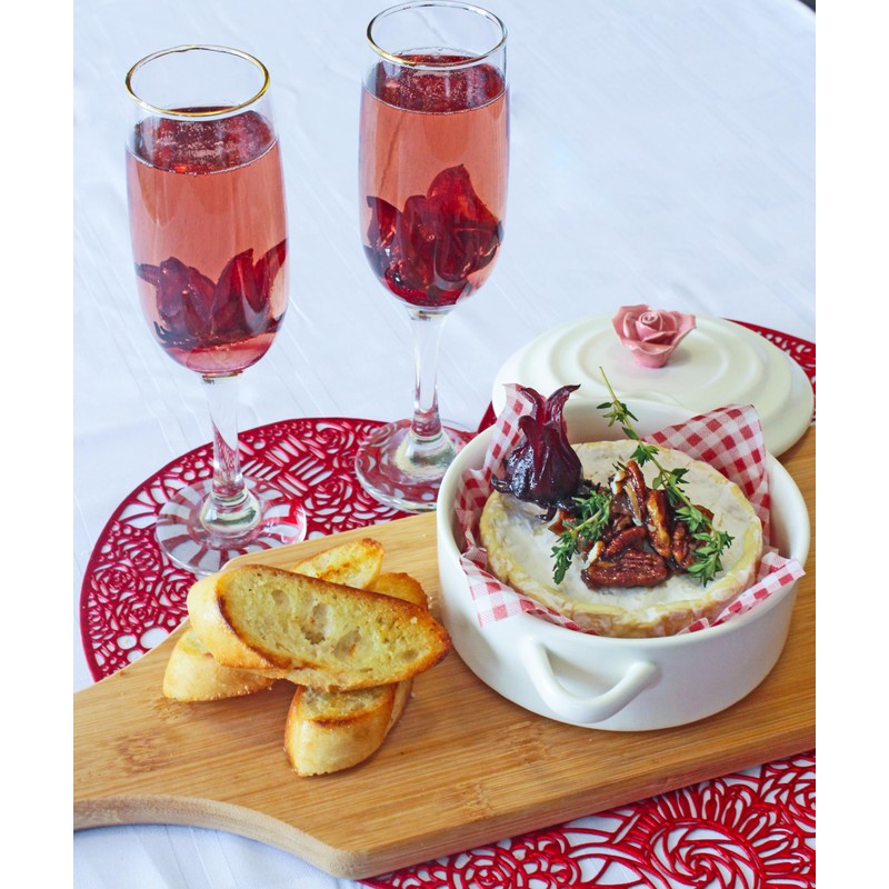 Wild Hibiscus Flowers in Syrup - 8.8 oz (250 g)