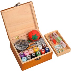 Chiyami Sewing Box, Needle Box, Sewing Box, Sewing Tool, Sewing Set, Sewing Tool, Wooden Box