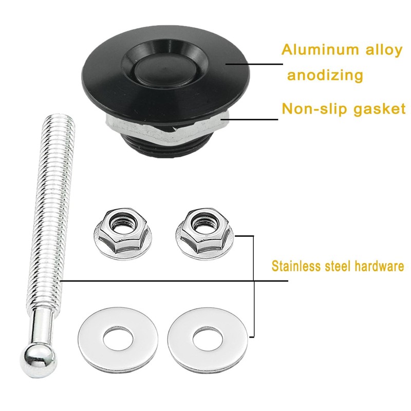 GETIROTE Quick Release Bumper Hood Pins Universal Quick Release Latch
