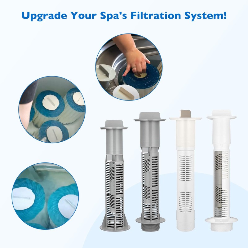 6PCS 3-1/2 Inch Hot Tub Filter Standpipe Caps - Compatible