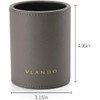 Vlando Office Desk Organizer Leather Desktop Organizer Caddy with Drawer