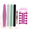 Vaguelly 7pcs Sturdy Nail Files Set Cuticle Fork and Separator