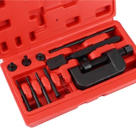 VOBOR 13pcs Motorcycle Chain Breaker Set - Hardening Steel Chain Breaker Cutting Splitter Cam Link Riveter Riveting Tool for 420 to 630 Chains