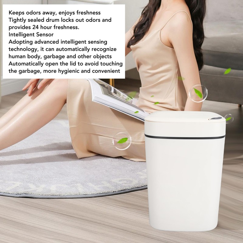 12L Automatic Trash Can Waterproof Touchless Motion Sensor Trash Can