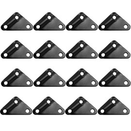 ZOWEXIQ Pack of 16 Tent Tensioners, Aluminium Alloy Tent Tensioners, Rope Tensioners, Lightweight Aluminium Triangle Alloy Rope Tensioners for Tent Outdoor Hiking Camping Picnic (Black)