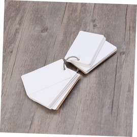 Parliky White Index Cards Binder Ring Kraft Paper Study Cards DIY Greeting Plain Note Pad