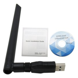 USB3.0 WiFi Adapter 1200Mbps Dongle 802.11 ac Network-Adapter with Dual Band 2.4GHz/5GHz 5dBi High Gain Antenna for Desktop Windows XP/Vista/7/8/10 Linux Mac