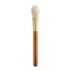 Desert Oak Series CM 160 Angled Blush Brush for Cheeks – Ideal for Powder & Cream Blush, Golden Brass Ferrule, Ebana Bubinga Handle, Soft Nylon Bristles