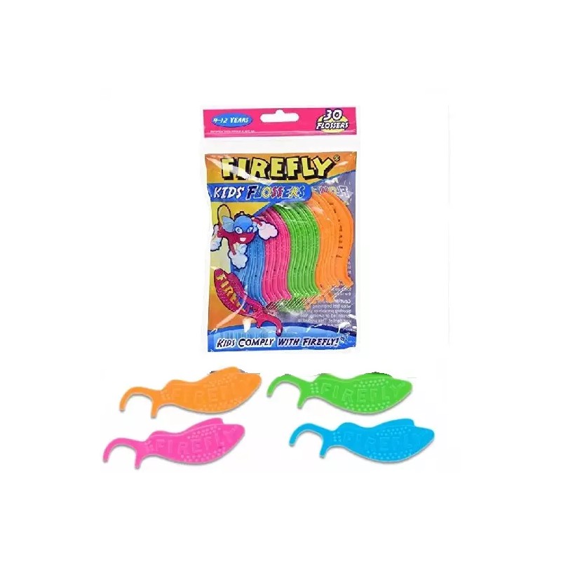FIREFLY Dr. Fresh KIDS Dental FLOSSERS Picks 30 Count (4