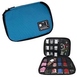 Gadol Organizer Bag for Smartwatch Accessories, Storage Bag for Watch Bands, Chargers, Cables, Headphones & Watch Cases (Aqua)