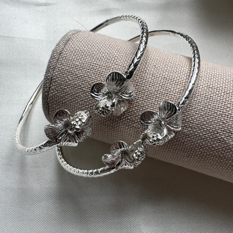 Better Jewelry Flower Hibiscus Ends .925 Sterling Silver West Indian