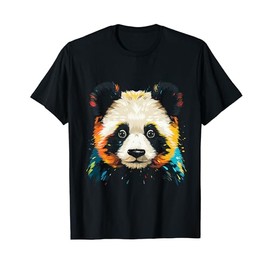 Panda Animal Zoo Art Panda T-Shirt, black