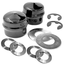 HD Switch Front Wheel Hardware Kit Replaces Craftsman Sears Husqvarna Weed Eater Garden Tractor Includes Thrust Washers, Washers, E-Clips & Hub Caps