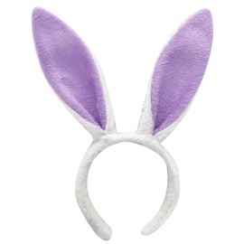HOXIEYA Cute Bunny Ear Headbands Rabbits Headbands Holiday Party Gift Party Decoration Supplies Hair Hoop for Women Girls Headwear for Cosplay Hair Accessory (purple)