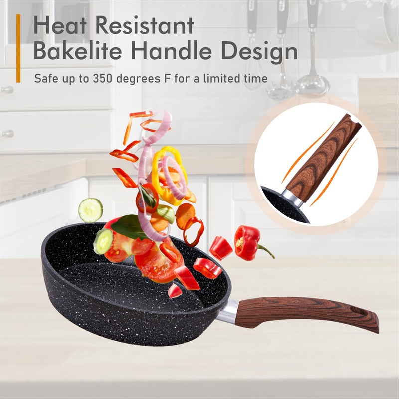 DishDelight Induction Pots and Pans Set Non Stick, 12 Piece