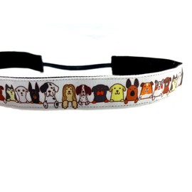 Dog nonslip headband. Dogs gift women's vet. 7/8" width. Made in the USA.