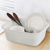 Cadine Pack of 3 Plastic Washing-Up Bowls, Rectangular Washing Up