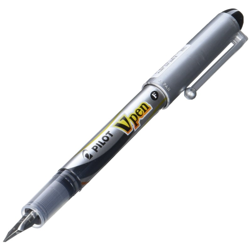 パイロット 細字 使い捨て万年筆 ブラックインク (SVP-20NS-B)