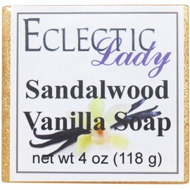 Eclectic Lady Sandalwood Vanilla Glycerin Soap, 4 oz Bar