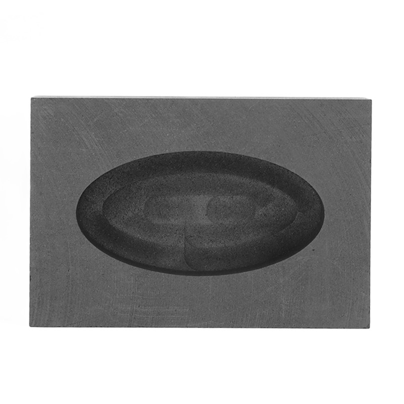 Graphite Casting Ingot Mold Oval High Purity Gold Silver Melting