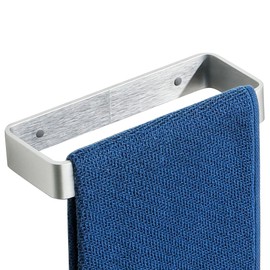 SAYAYO Brushed Nickel Hand Towel Holder for Bathroom Wall, 8 Inch Self Adhesive Towel Bar Hand Towel Rack Square Heavy Duty