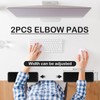 2 Pcs L-Shaped Desk Elbow Pad for Desk, Ergonomic Keyboard