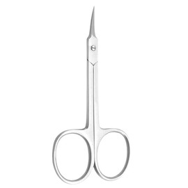 Cuticle Nail Scissors Curved Blade Professional Stainless Steel Beauty Scissors, for Manicure Pedicure, Eyebrows, Nose, Eyebrows, Eyelash, Beard, Mustache, Hair Trimming Grooming Thick Toenails Unisex