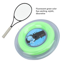 VGEBY Cuerda de Tenis, Carrete de Cuerda de Tenis de 200 M/656,17 Pies Elegante Diseño Verde Fluorescente de Poliéster de Raqueta de Ideal para Entrenar