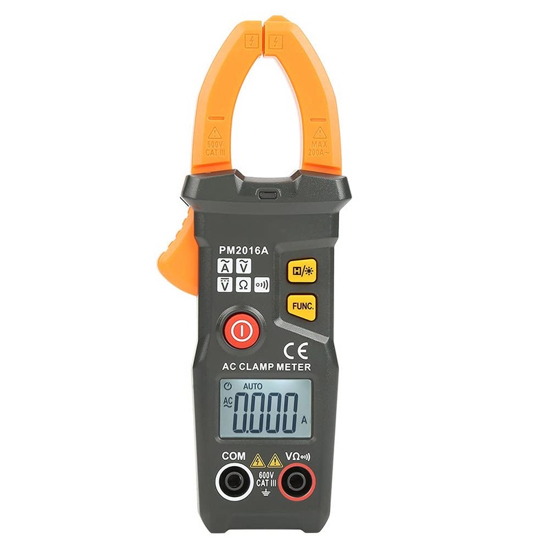 PEAKMETER PM2016A/S Digital Clamp Multimeter, 6000 AC Voltage Ampere Ohm