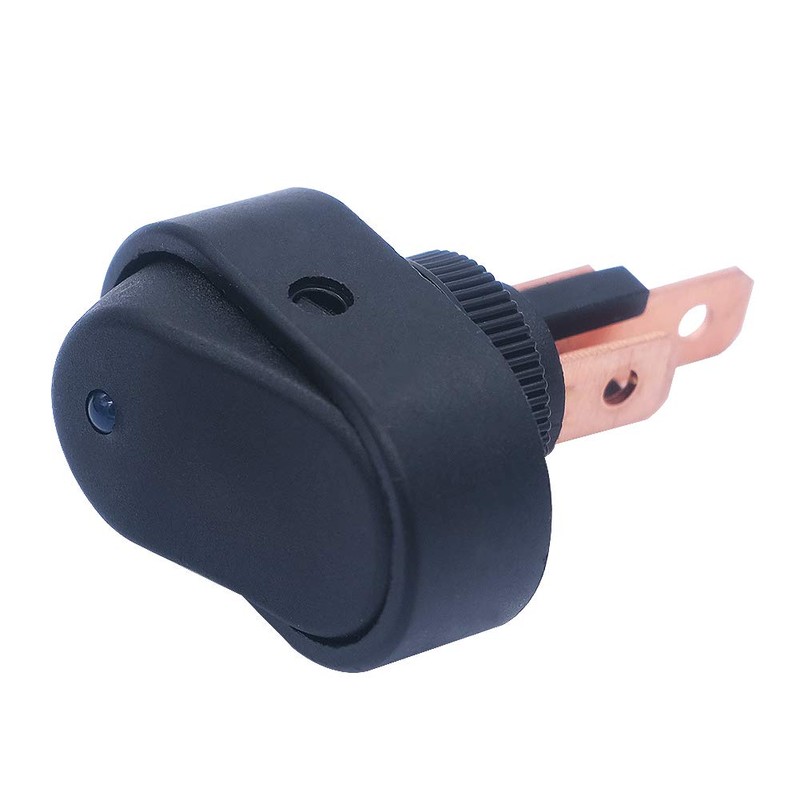 mxuteuk 4pcs 12V 30A Blue LED On-Off Rocker Switch Waterproof