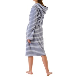 Schiesser Girls' Bathrobe Light Terry Cloth, Grey 181537