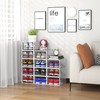 Seseno 12 Pack Shoe Organizer Storage Bins Clear Plastic Stackable