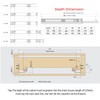 URBEST Drawer Slide,Under-Mount Concealed Self Soft Close Under，Concealed Cabinet Furniture