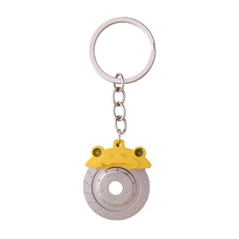 Car Wheel Rim Keychain Automotive Part Cars Rotor Brake Keyring Metal Chucky Keychain for Car Enthusiast Lover Engineer Birthday Christmas Gift Hotwheel Key Organizer Auto Brake Key Holder