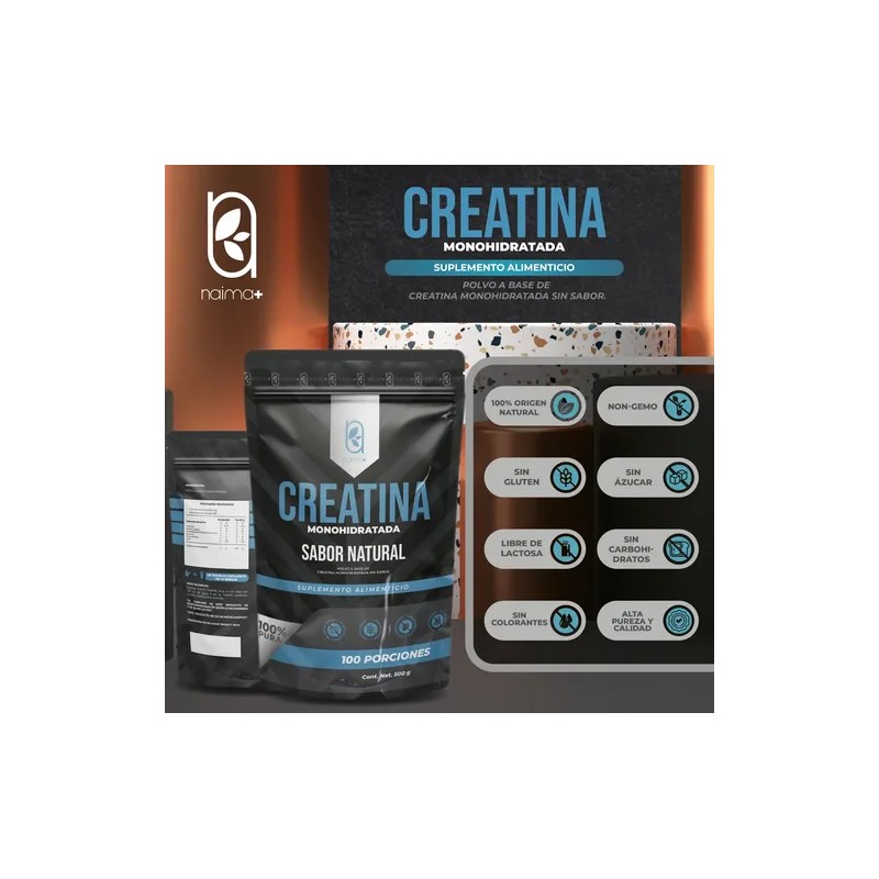 Creatina Monohidratada 100% Pura Sin Sabor 3 Pack 500g