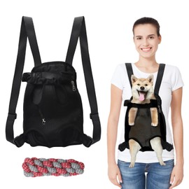ZMDMAH Dog Backpack, Pet Backpack, Dog Carry Bag, Cat Backpack, Adjustable Pet Backpack, Adjustable Dog Carrier Backpack, Cat Backpack for Small and Medium Dogs