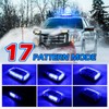 Rechargeable Strobe Light Blue Wireless Battery, 17 Flashing Mode, High
