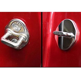 vigorstreng 4 Pieces/Set Car Car Door Lock Striker Cover Stainless Steel Mazda 6 Axela Atenza Suitable for