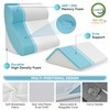 Kingfun 4pcs Orthopedic Bed Wedge Pillow Set for Post Surgery,