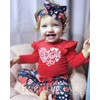 fioukiay Preemie Baby Valentine's Outfit Infant Girls My 1st Valentine's