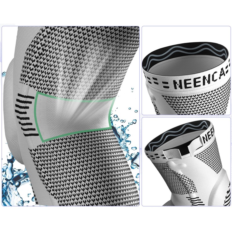 NEENCA 2 Pack Knee Braces for Knee Pain, Compression Knee