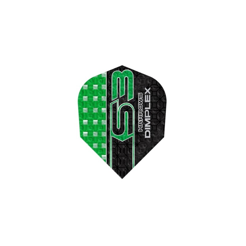 Harrows Dimplex S3 Green NO6 Dart Flights