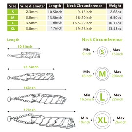 ChampWei Rainbow Color No Pull Dog Collar Adjustable Quick Release Dog Training Collar with Quick Release Buckle for Small Medium Large Dogs (XL)