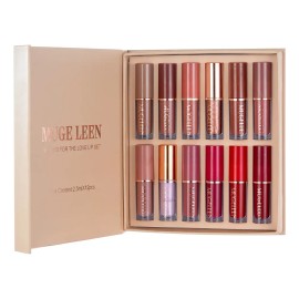 Set 12 Labiales Mate Y Brillo Muge Leen