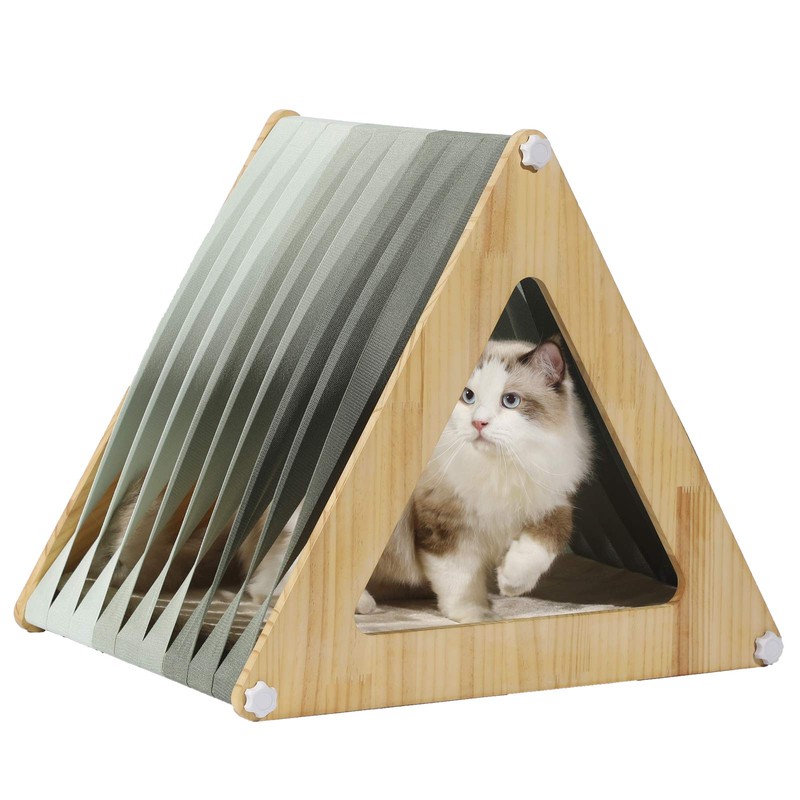 Petsfit Cat Houses for Indoor Cats,Modern Style Wood Cat House
