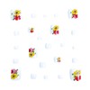 24PCS Square Press on Toenails Short False Toenail with Flower