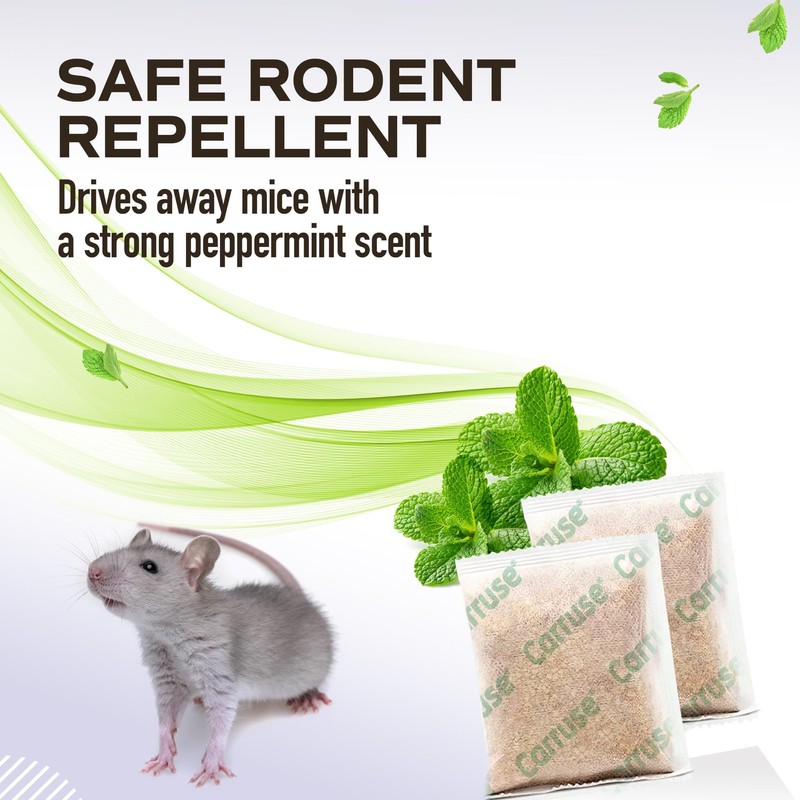 Mouse Rodent Repellent Peppermint Oils: Rate/Spiders/Moths/Ants/Roaches/Silverfish Deterrent - Squirrel Repellent