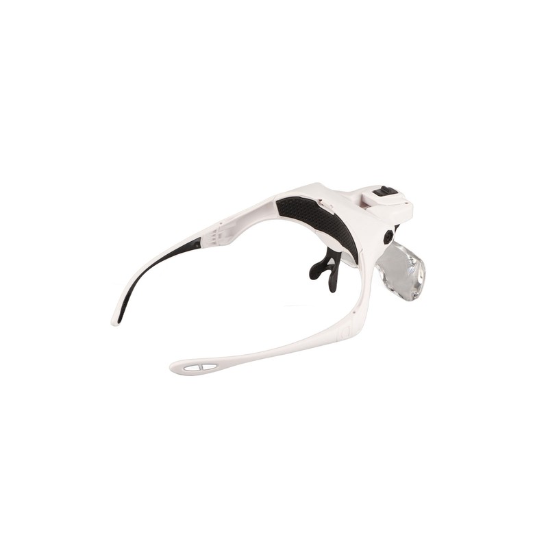 Head Mounted Magnifying Glass 2pcs LED Light Adjustable Rechargeable Headband